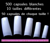 Sachet 500 capsules BLANCHES