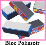 Bloc polissoir bleu 4 faces - Pour ongles naturels